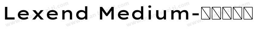 Lexend Medium字体转换
